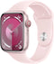 Apple Watch Series 9 [GPS + Cellular 45mm] Smartwatch with Pink Aluminum Case - Stay connected on the go. 0195949024894