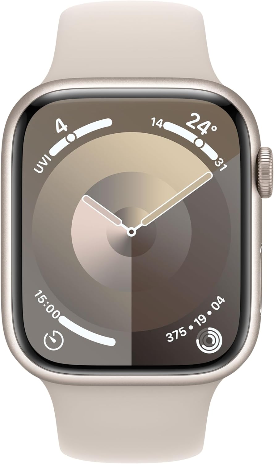 Apple Watch Series 9 - Carbon-neutral aluminum design with Starlight Sport Band. 0195949024016