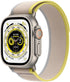 Apple Watch Ultra - Titanium Case, Yellow/Beige Trail Loop - M/L - SKU: 0194253425465