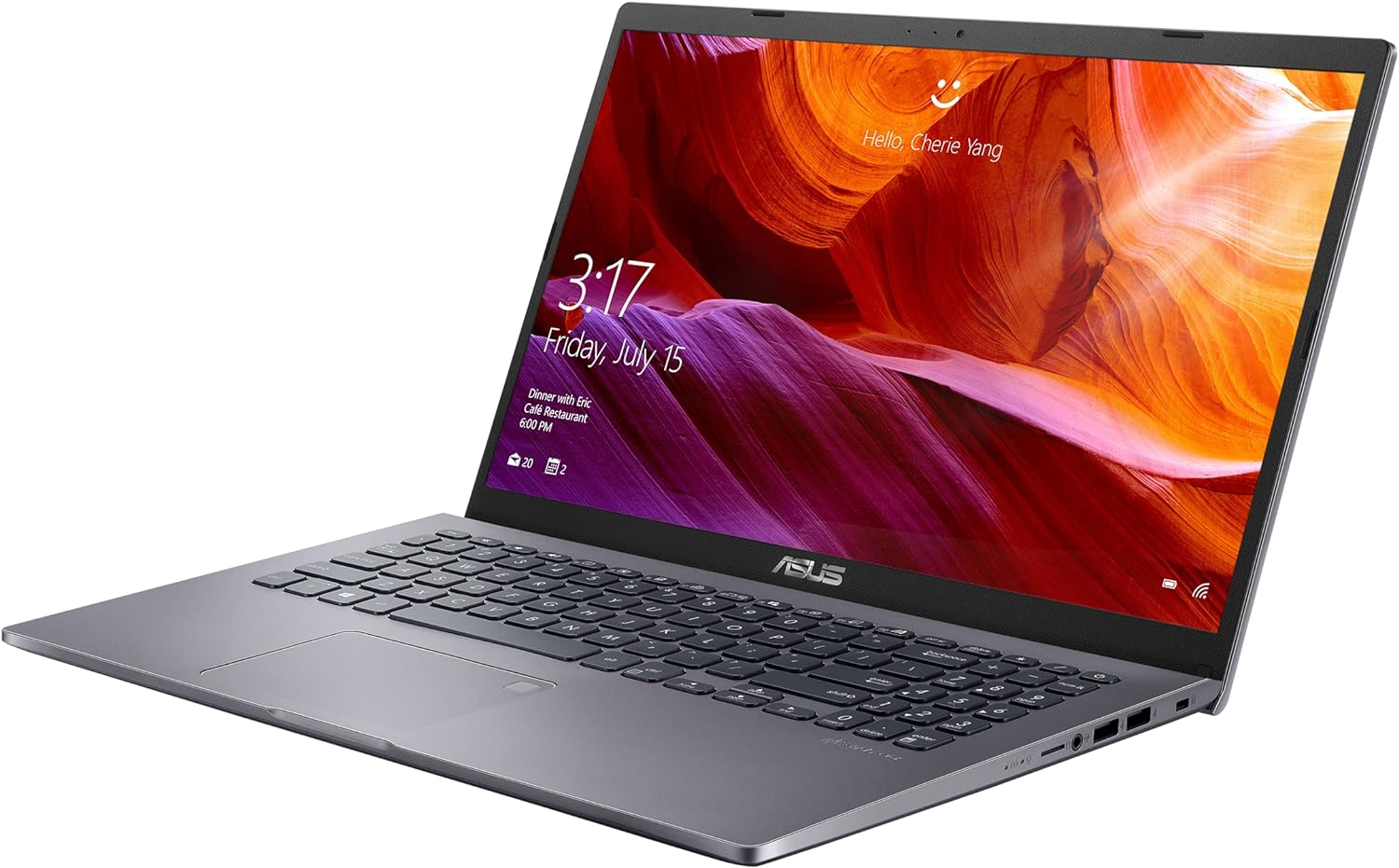 ASUS Laptop 15.6 Core i3-10110U 4GB RAM 1TB HDD - Silver, 15.6 screen, 1TB HDD, Core i3-10110U CPU, 4GB RAM, Windows 10 Home 0195553457958