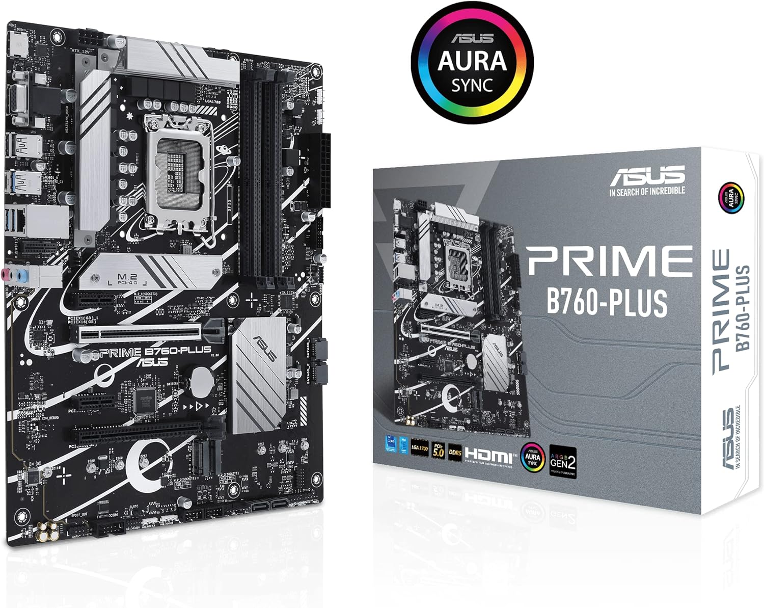 High-Performance ASUS Prime B760-PLUS Motherboard with DDR5 Support 0197105102989