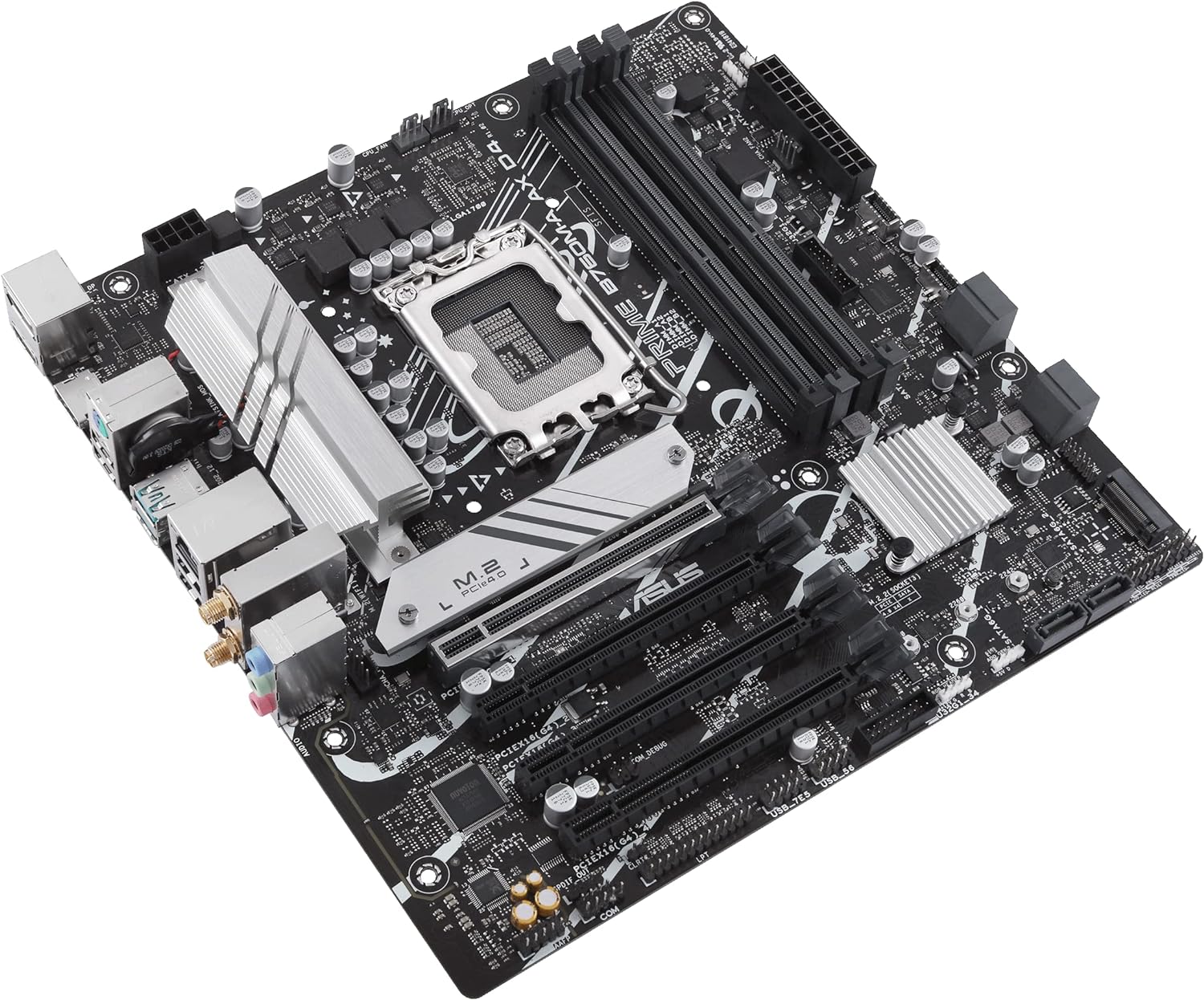 Feature-Rich ASUS PRIME B760M-A AX D4 Motherboard: VRM Heatsink, Fan Xpert 2+, OptiMem II 0195553986687