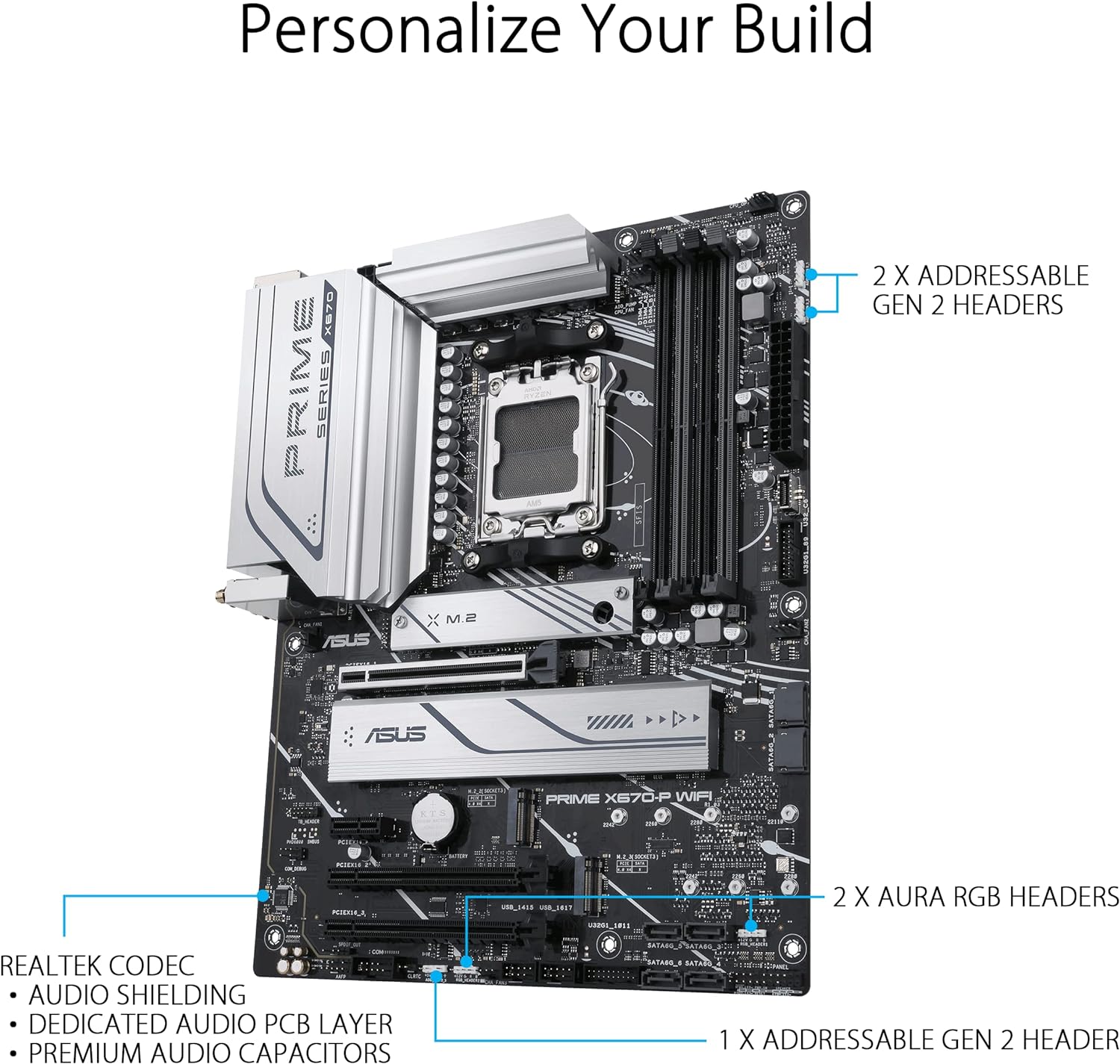 Optimal Memory Performance with ASUS OptiMem II Technology on the Prime X670-P Motherboard 4711081884583