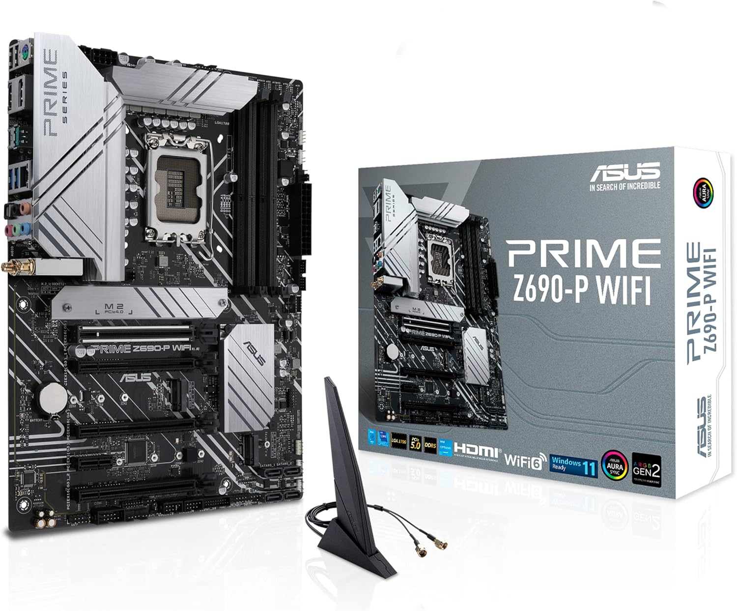 Sleek Asus Prime Z690P WiFi Intel Z690 Lga 1700 Atx motherboard for high performance computing. 0195553469616