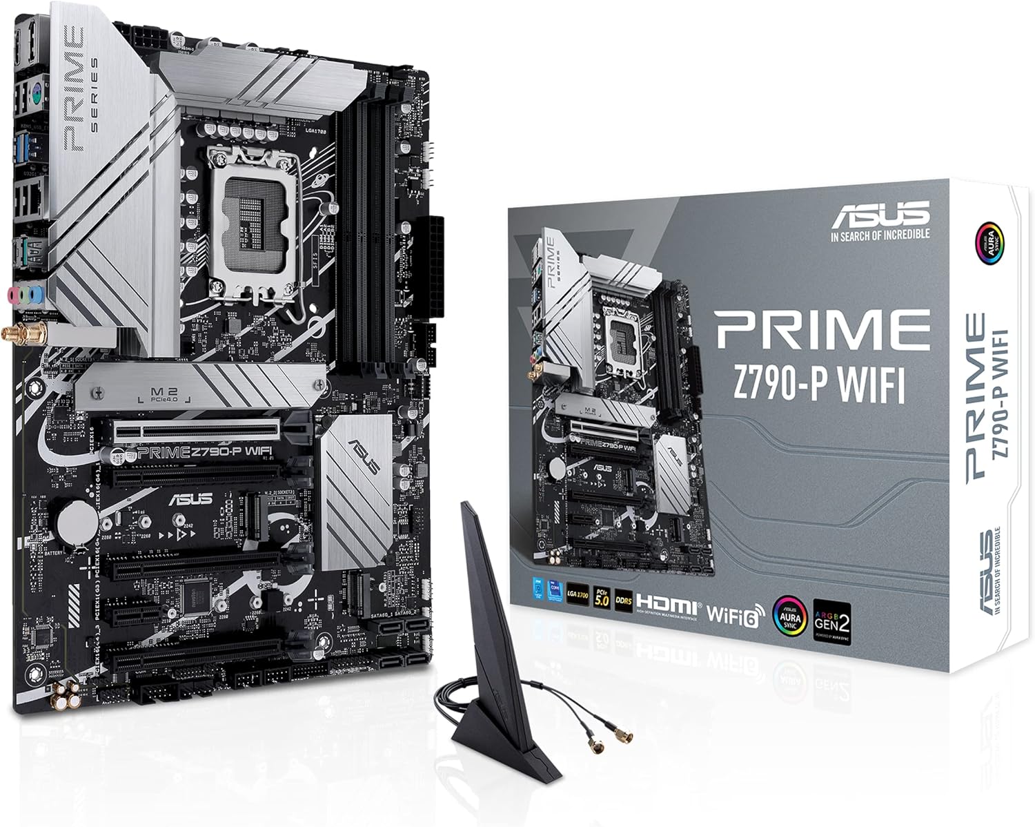 ASUS Prime Z790-P WiFi LGA 1700 ATX Motherboard: High-performance motherboard for Intel 12th & 13th Gen processors. 0195553937221