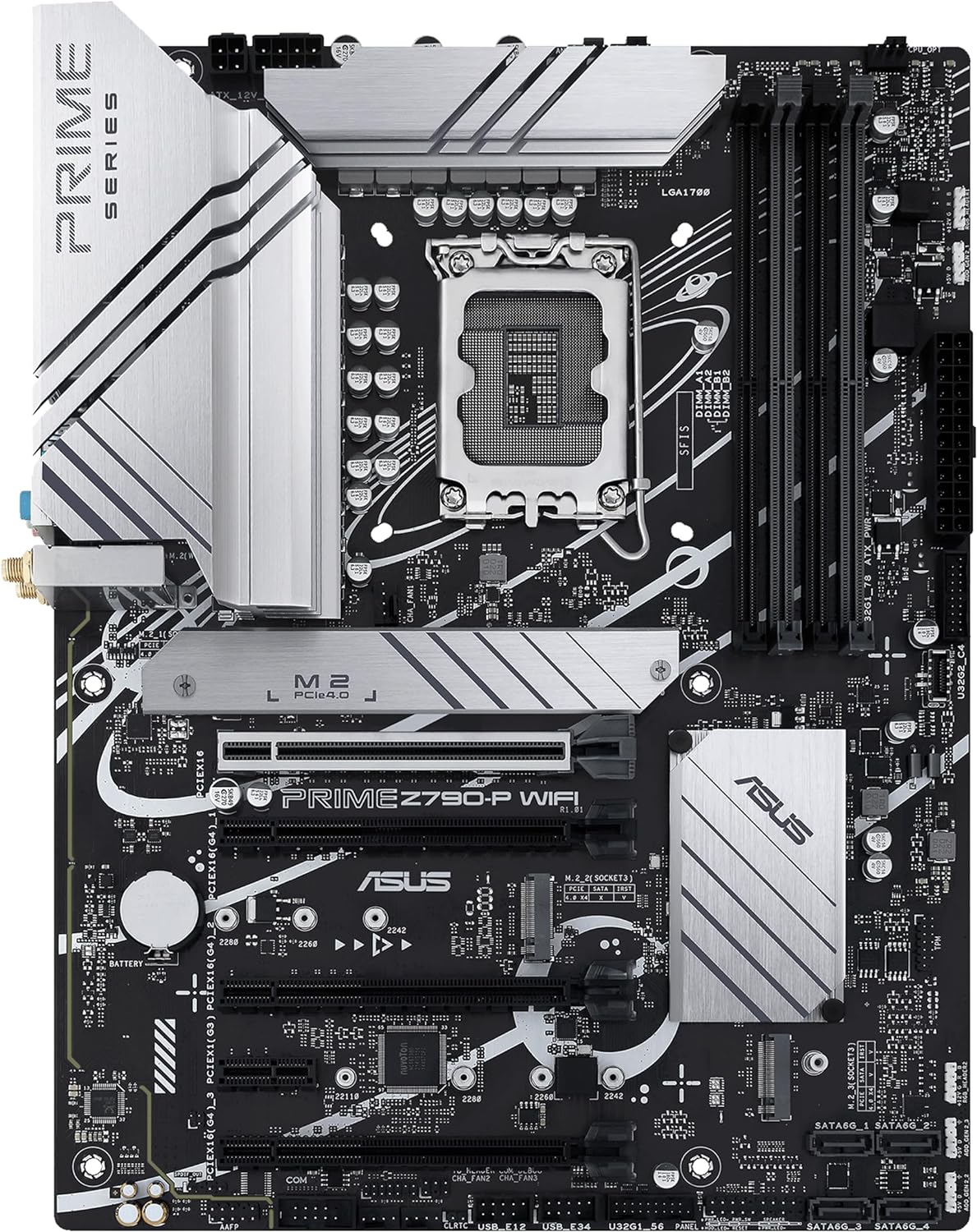 ASUS Prime Z790P WiFi ATX Motherboard - White 4711081937227