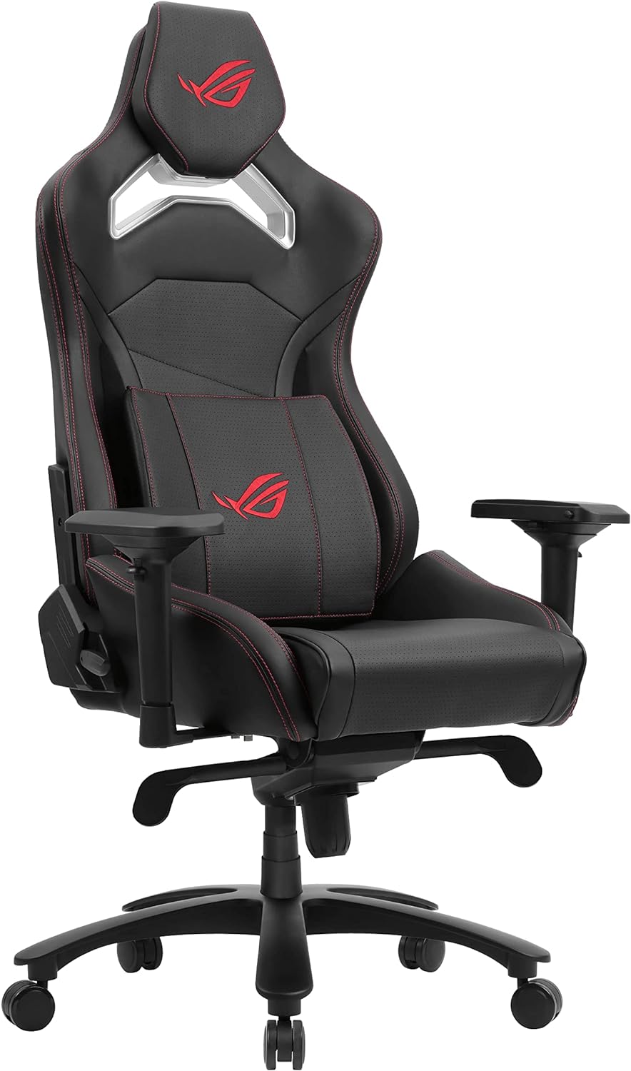 ASUS ROG Chariot Core Gaming Chair in Black with Red Stitching, designed for ultimate comfort. 4718017322782