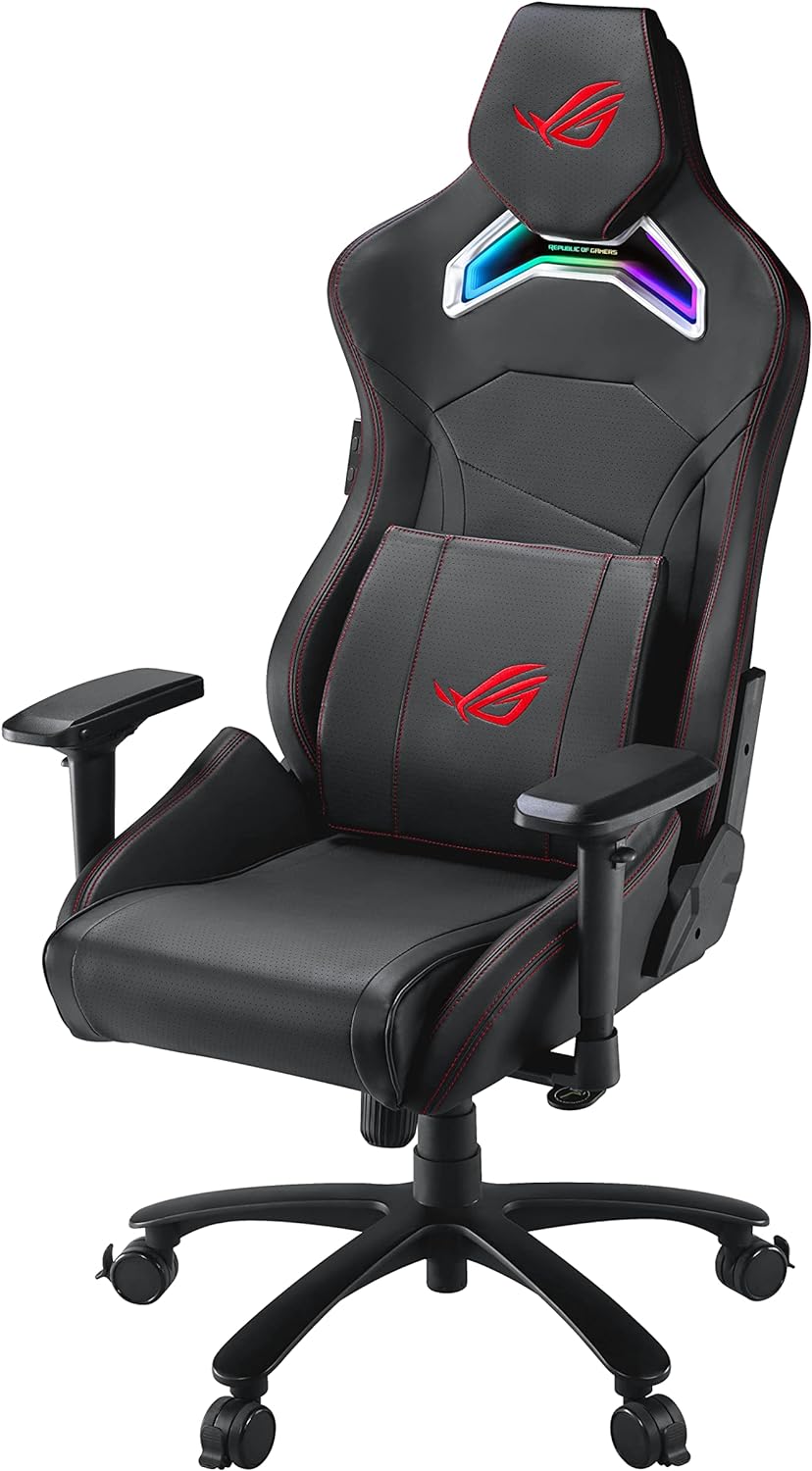 ASUS Gaming Chair with RGB Lights - Enhance your gaming environment with intuitive Aura RGB color effects. 4718017322782D