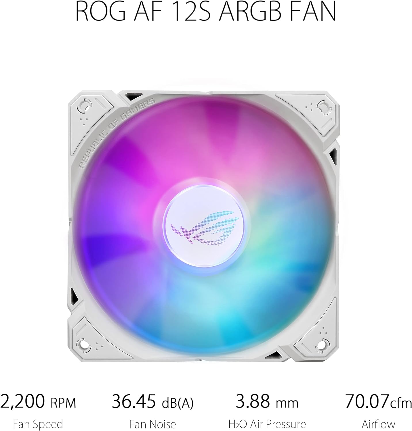 ASUS ROG RYUO III 240 ARGB White Edition AIO Liquid CPU Cooler - Premium ROG ARGB fans for high airflow and low noise. 0195553943086