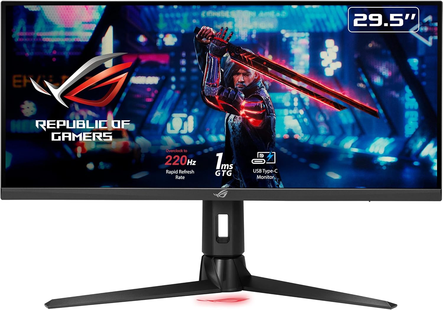 ASUS ROG Strix 29.5 HDR Gaming Monitor - 2560x1080, 220Hz, 1ms, ELMB Sync, G-SYNC, USB-C 0195553462945