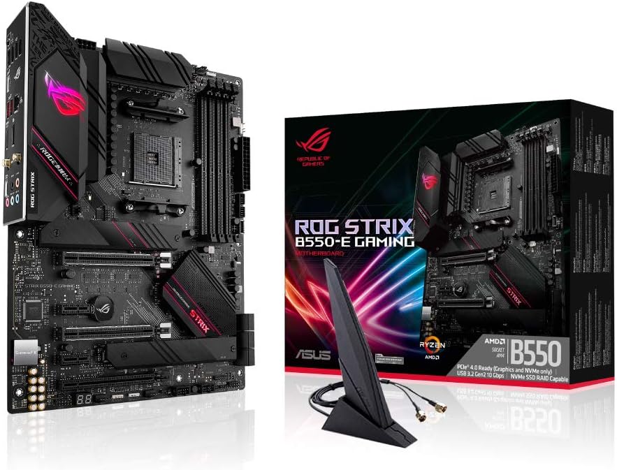 ASUS ROG Strix B550-E Gaming Motherboard - High-performance AMD AM4 ATX motherboard for DIY enthusiasts. 0192876750261