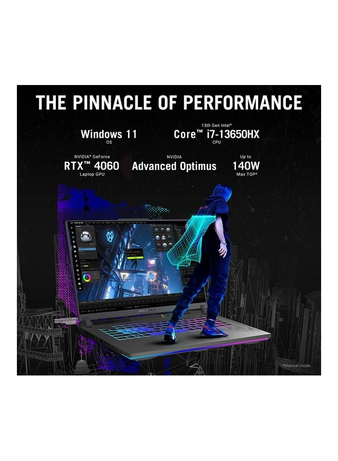 ASUS ROG Strix G16 Gaming Laptop 16 - inch Core i7 - 13650HX 16GB RAM 512GB SSD NVIDIA GeForce RTX 4060 Gray - 512GB SSD - 16 - inch - NVIDIA GeForce RTX 4060