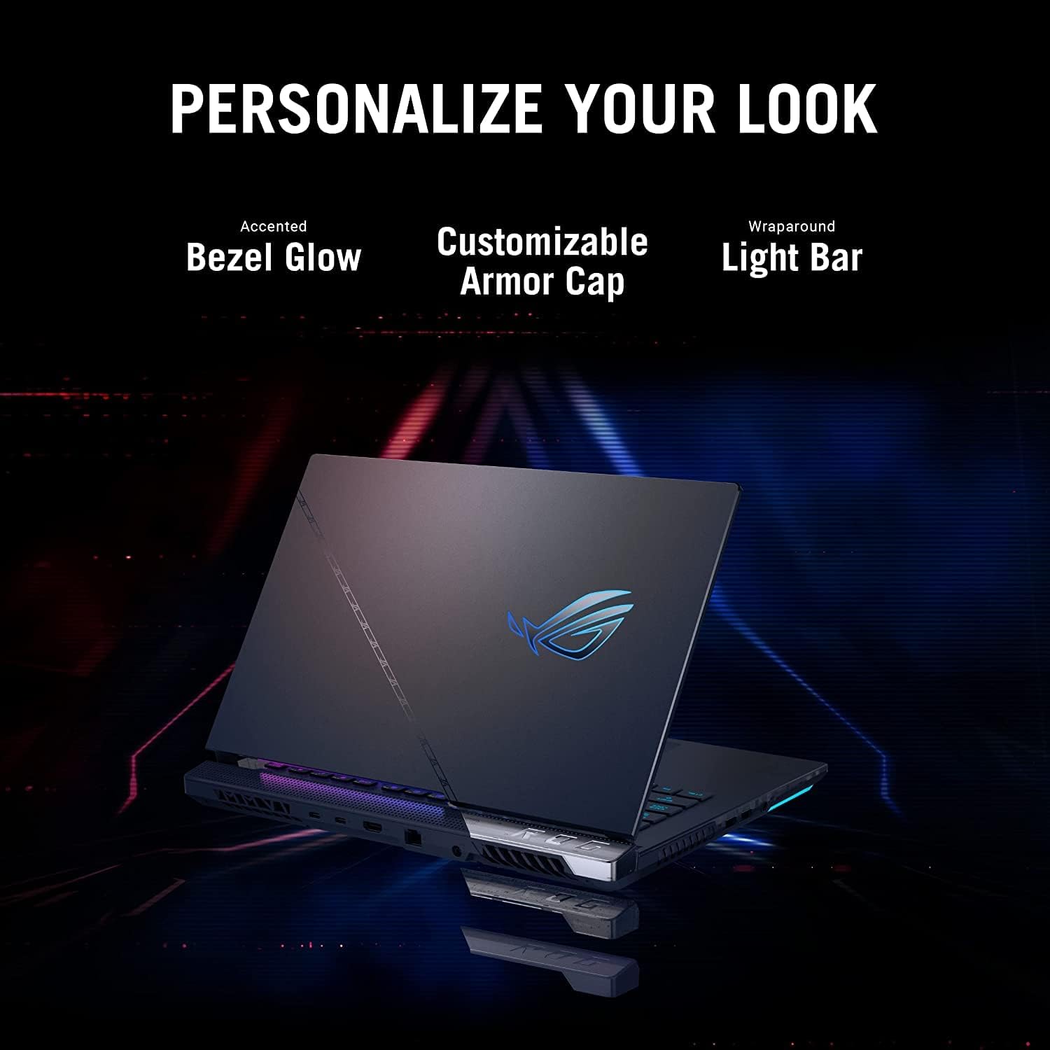 Premium Asus Rog Strix Scar 17 Gaming Laptop equipped with a backlit keyboard for enhanced visibility during gaming sessions. 0197105023598