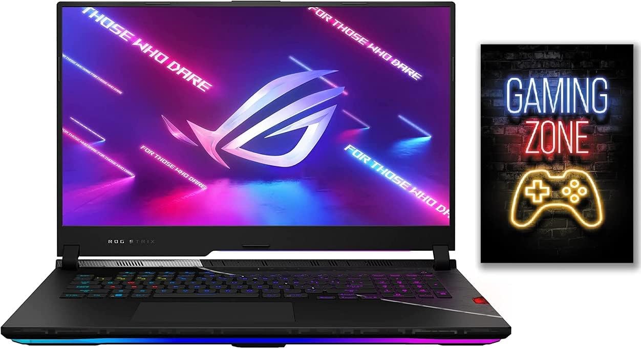 SKU: 0197105023598, Barcode: 197105023598 - Asus Rog Strix Scar 17 Gaming Laptop with Core i9-12900, 64GB RAM, 1TB SSD, and NVIDIA GeForce RTX 3070.