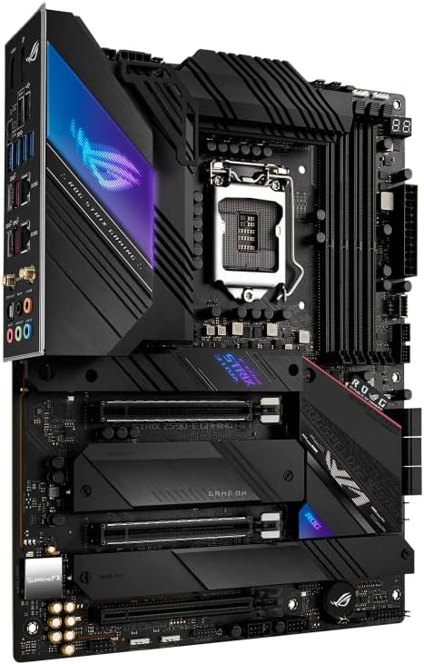 ASUS ROG STRIX Z590-E GAMING WIFI LGA 1200 ATX - 14+2 Power Stages, Aura Sync RGB Lighting, SATA, Intel Z590 Chipset 4711081093923