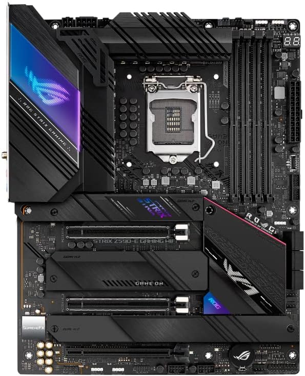 High-Performance ASUS ROG STRIX Z590-E GAMING WIFI Motherboard - AI Noise Cancelation, Overclocking, Cooling, Networking 4711081093923