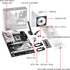 Optimized Thermal Design with integrated I/O cover and VRM heatsinks 4711081446460