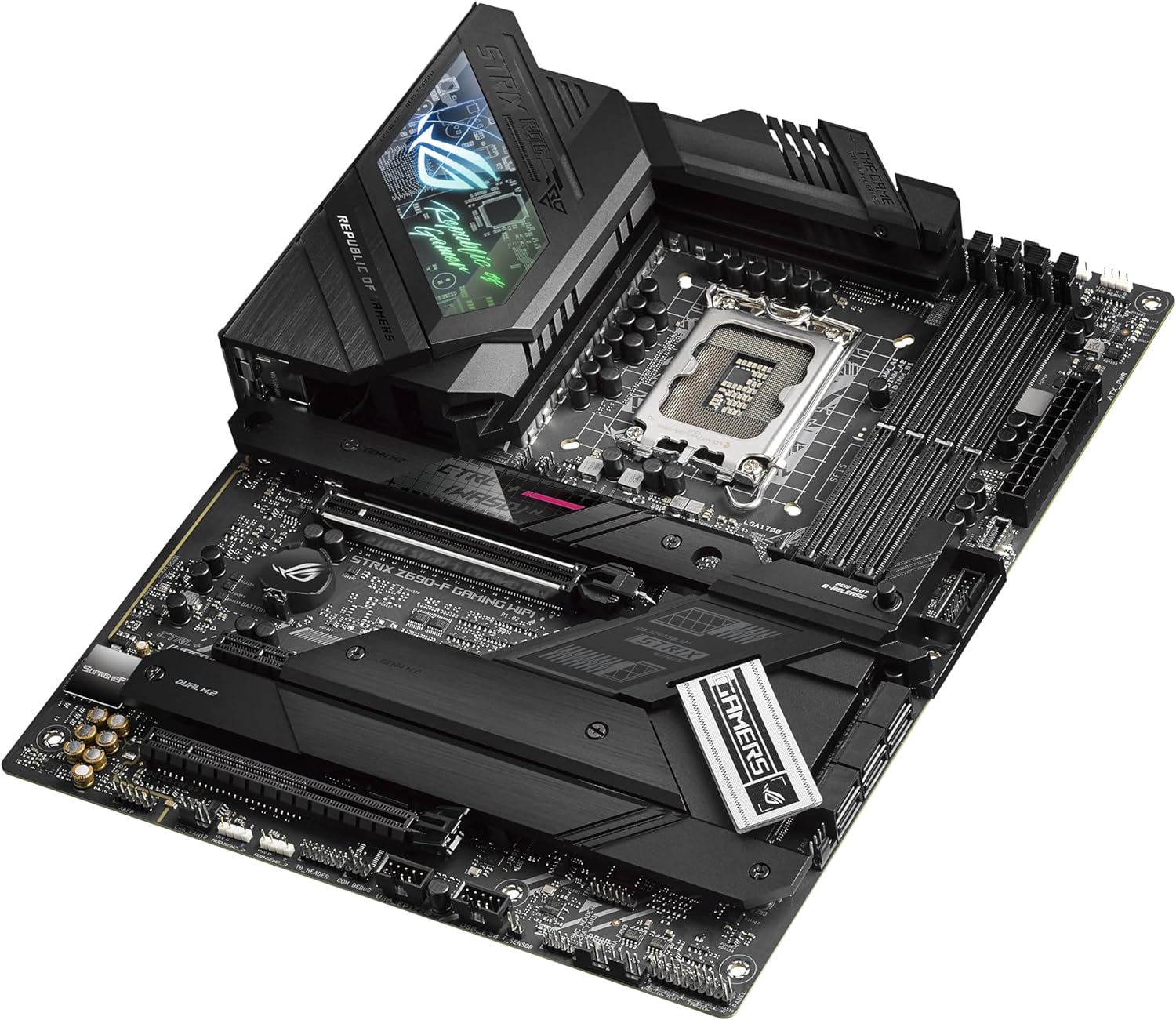 ASUS ROG Strix Z690-F Gaming WiFi ATX Motherboard - Brand: Asus, Color: Black, Form Factor: ATX. 4711081441762