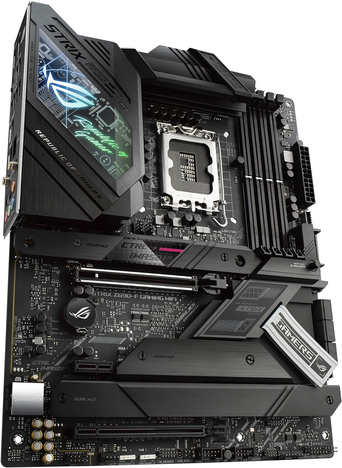 ASUS ROG Strix Z690-F Gaming WiFi ATX Motherboard - Intelligent control for setup and performance improvement. 4711081441762