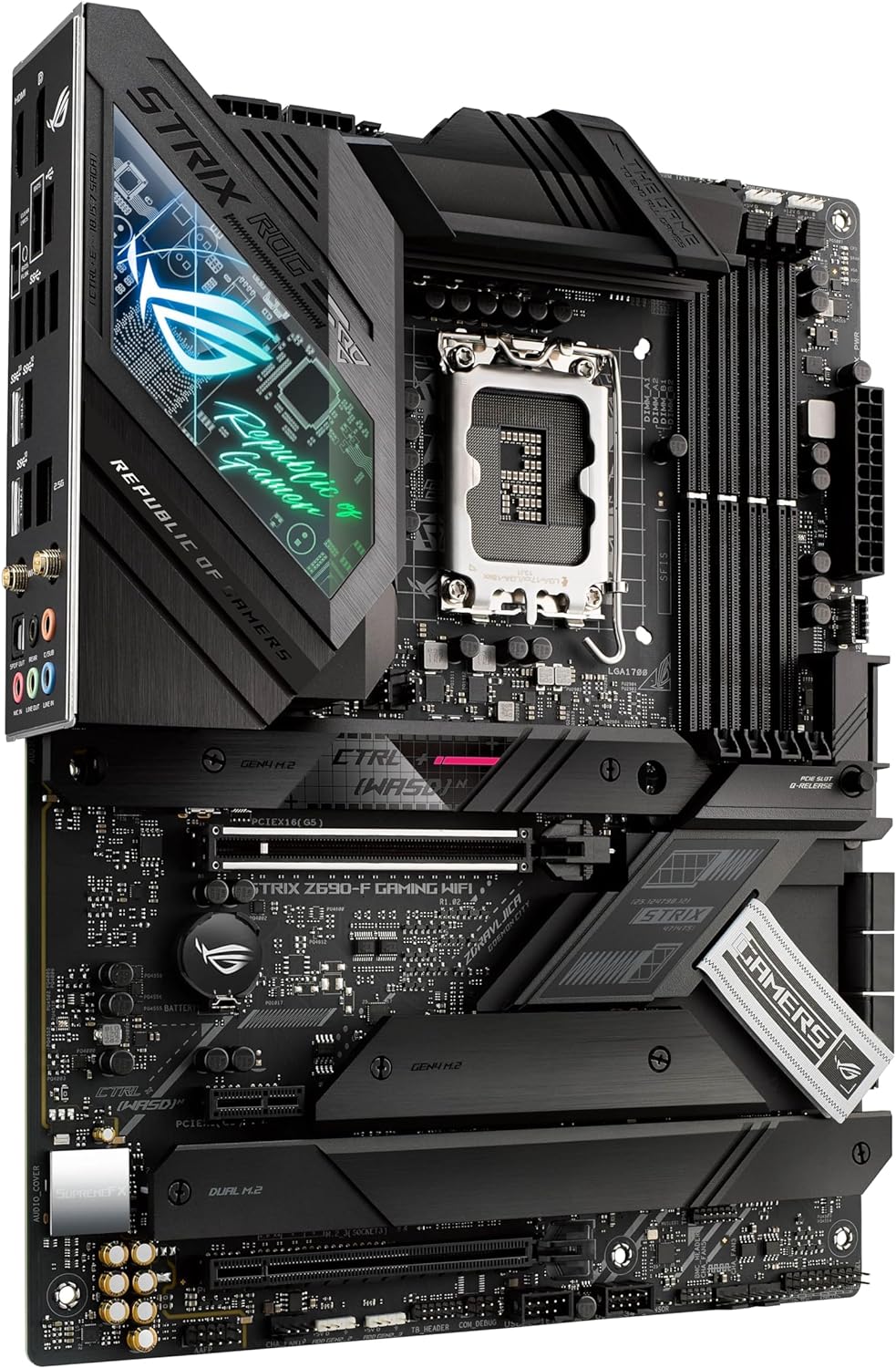 ASUS ROG Strix Z690-F Gaming WiFi ATX Motherboard - Gaming connectivity with HDMI 2.1 and DisplayPort 1.4. 4711081441762