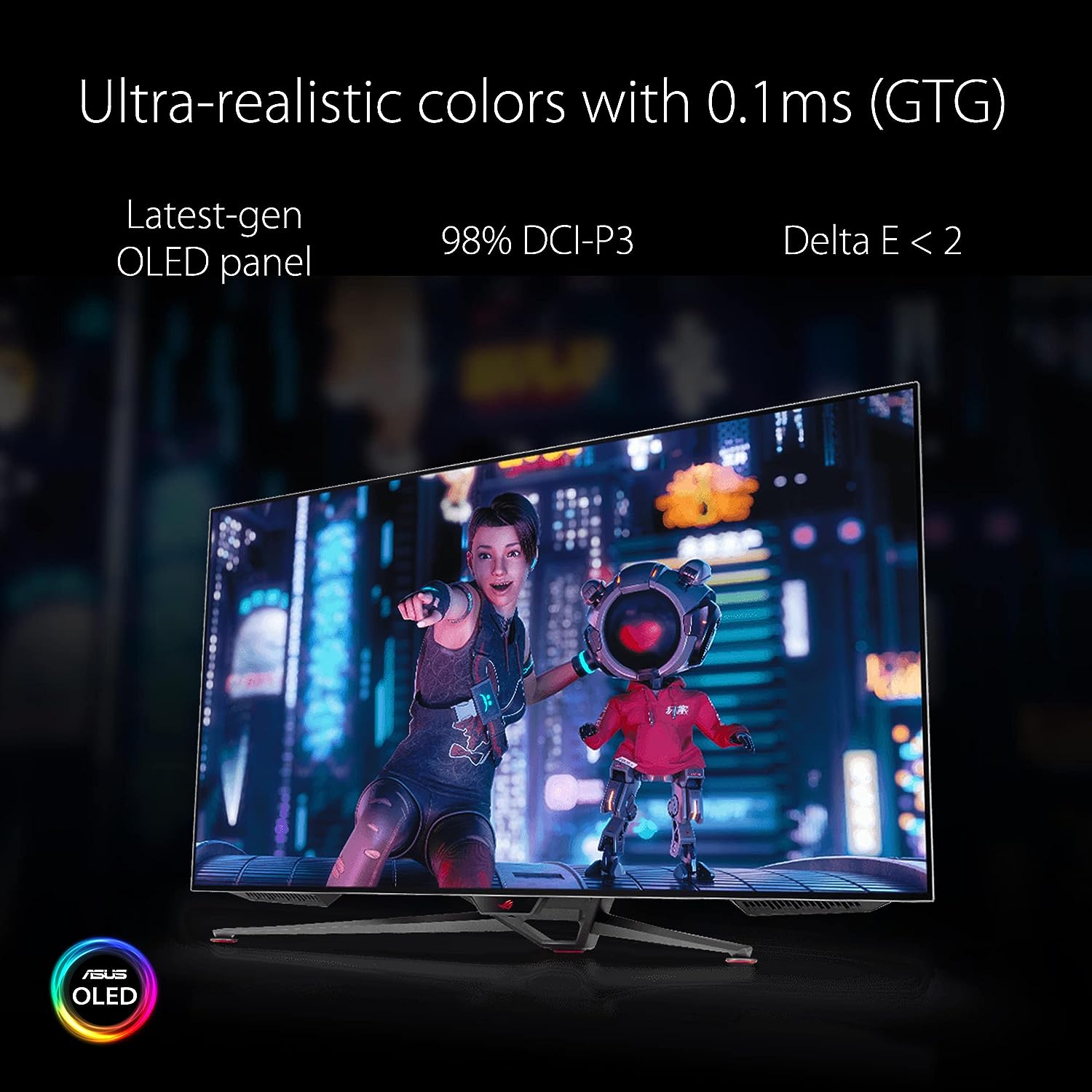 Immersive 47.5 4K OLED gaming monitor with 138Hz refresh rate 4711081707080