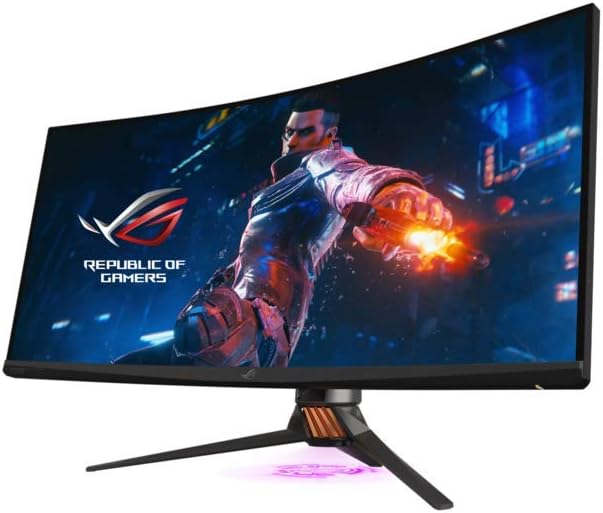 ASUS ROG Swift PG35VQ 35” Curved HDR Gaming Monitor - Enjoy realistic colors with DCI-P3 90% color gamut and quantum-dot display technology. 4718017308762D