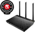 Asus RT-AC66U Wireless Router - Dual-Band AC1750 Gigabit - Black - Compact design, high performance. 4716659214199D