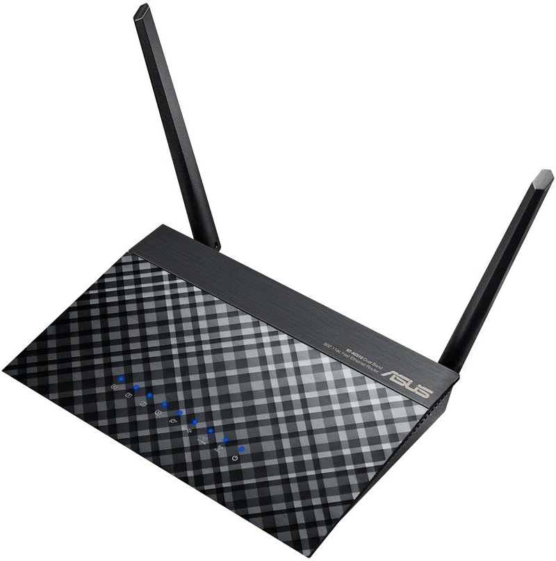 ASUS Black Wireless Router - Extended coverage with two high gain fixed antennas 4716659214199