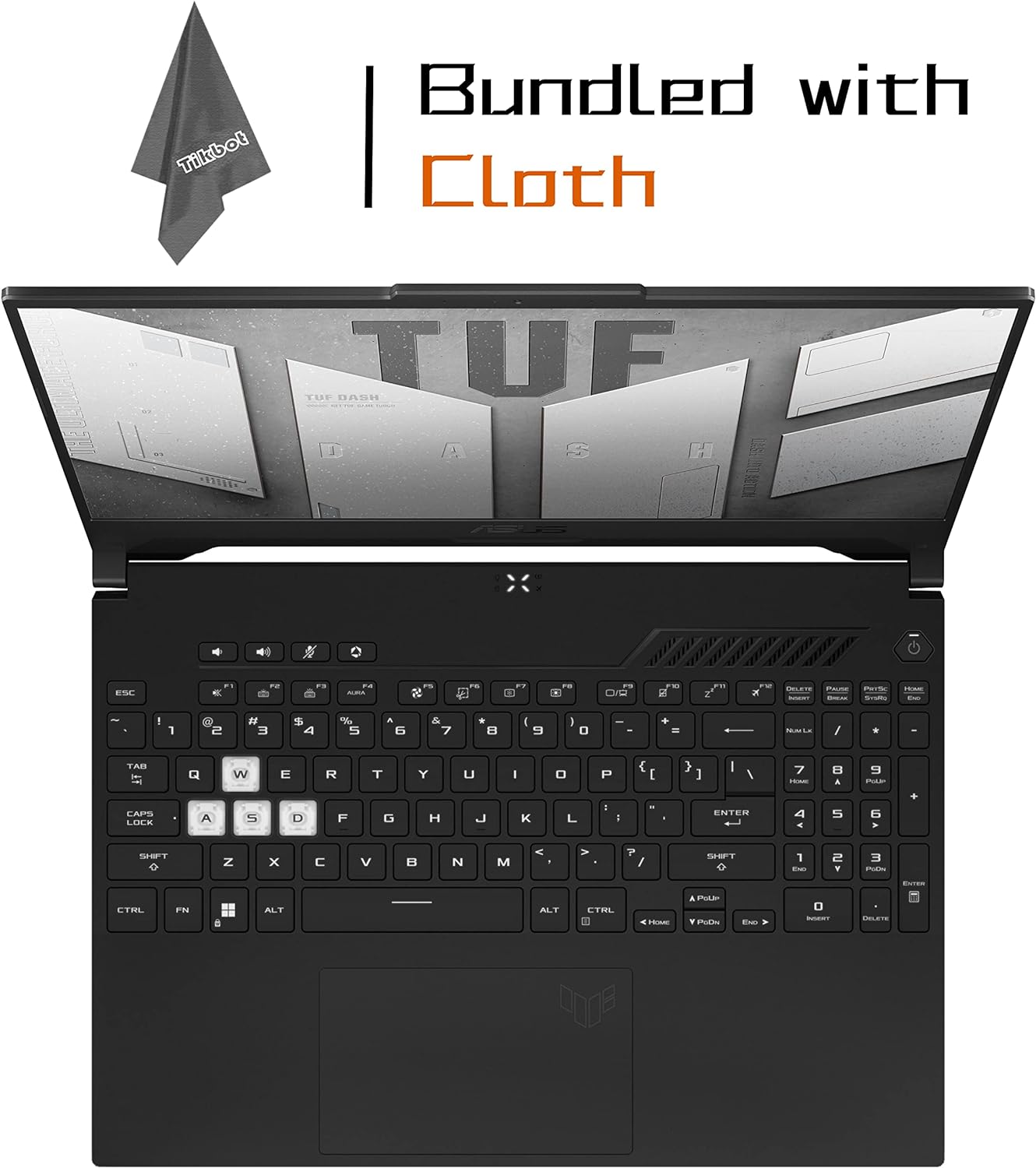 ASUS TUF Dash 40GB RAM Laptop - Experience smooth multitasking and gaming with ample RAM. 0195553826440