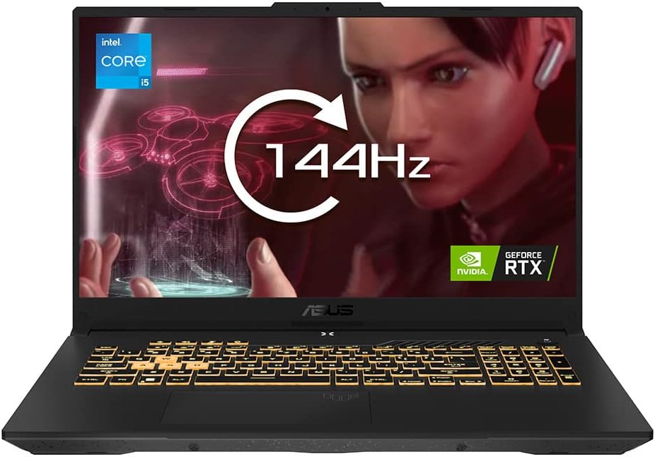 ASUS TUF F17 FX707ZV 17.3 Gaming Laptop - Intel i5-12500H, Nvidia GeForce RTX 3050, 8GB RAM, 512GB SSD 4711387004951