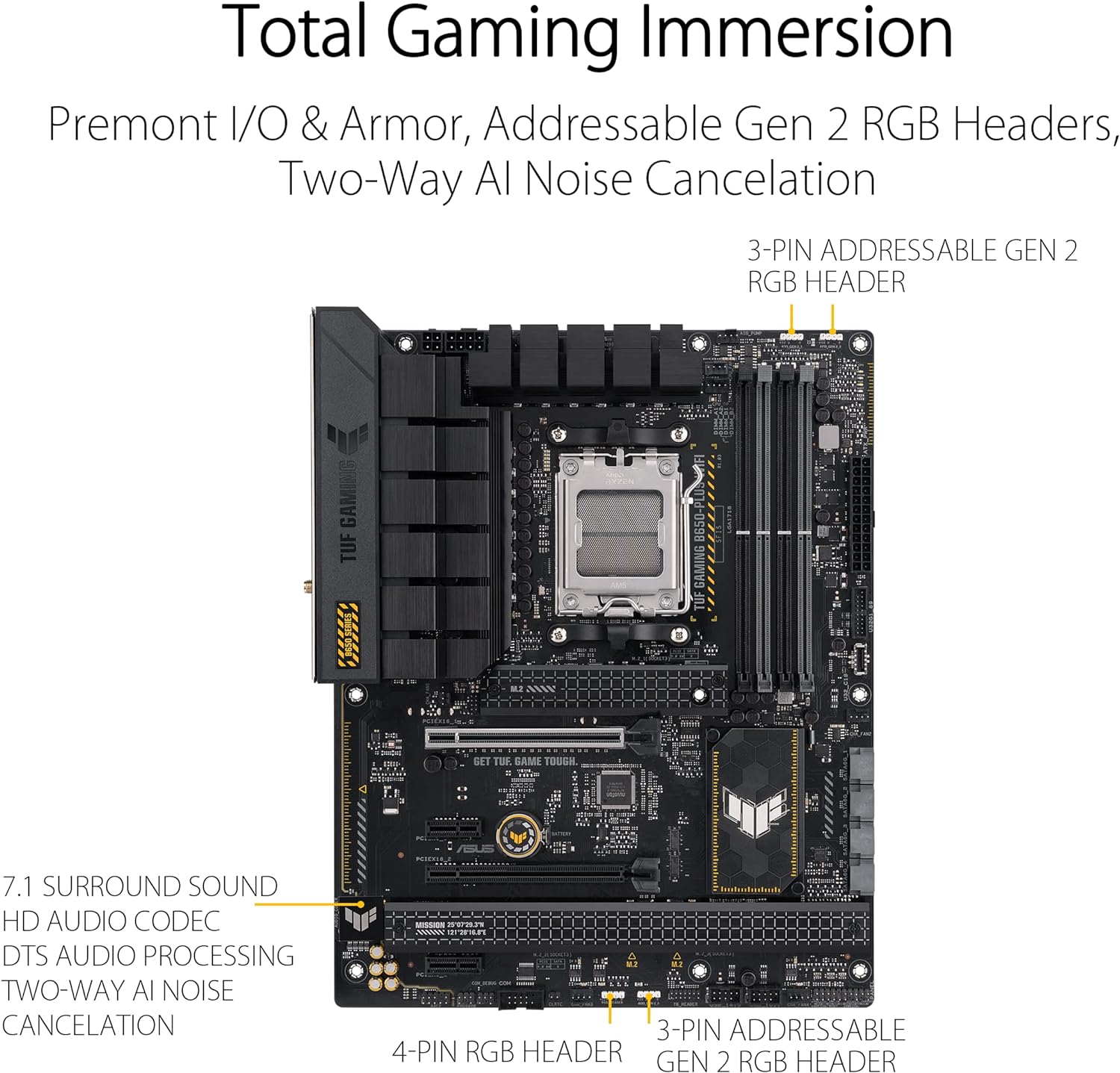 Asus TUF Gaming B650Plus WiFi - High Performance, Reliable Connectivity 4711081912651