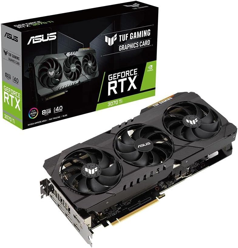 ASUS TUF Gaming GeForce RTX 3070 Ti 8GB GDDR6X PCI Express 4.0 x16 Video Card - High-performance gaming graphics card. 0195553243049