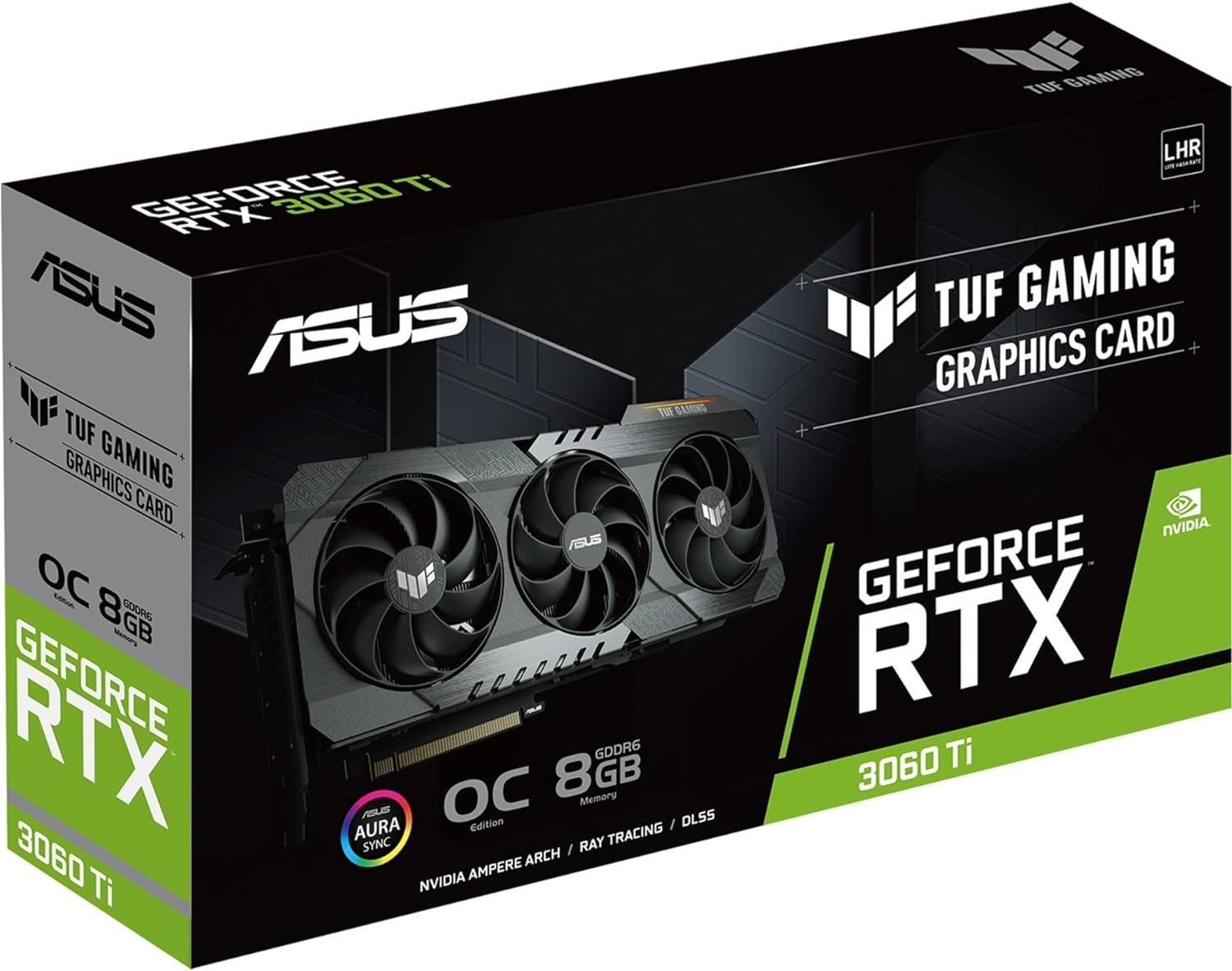 ASUS TUF Gaming RTX 3060 Ti V2 OC: OC Edition with boost clock up to 1785 MHz for enhanced gaming performance. 0195553321662