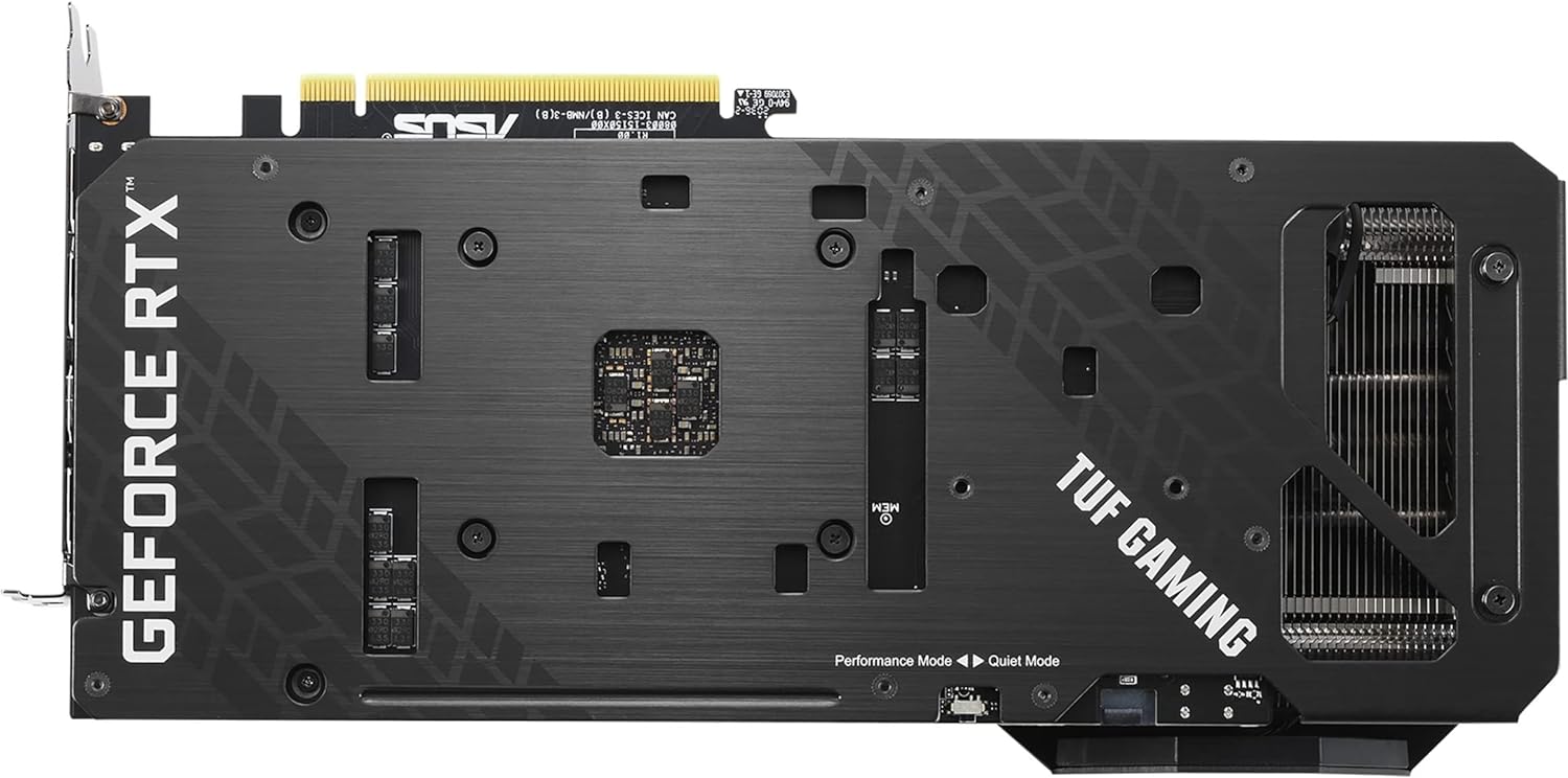 ASUS TUF Gaming RTX 3060 Ti V2 OC: LHR technology for improved power efficiency and 25 MH/s ETH hash rate. 0195553321662