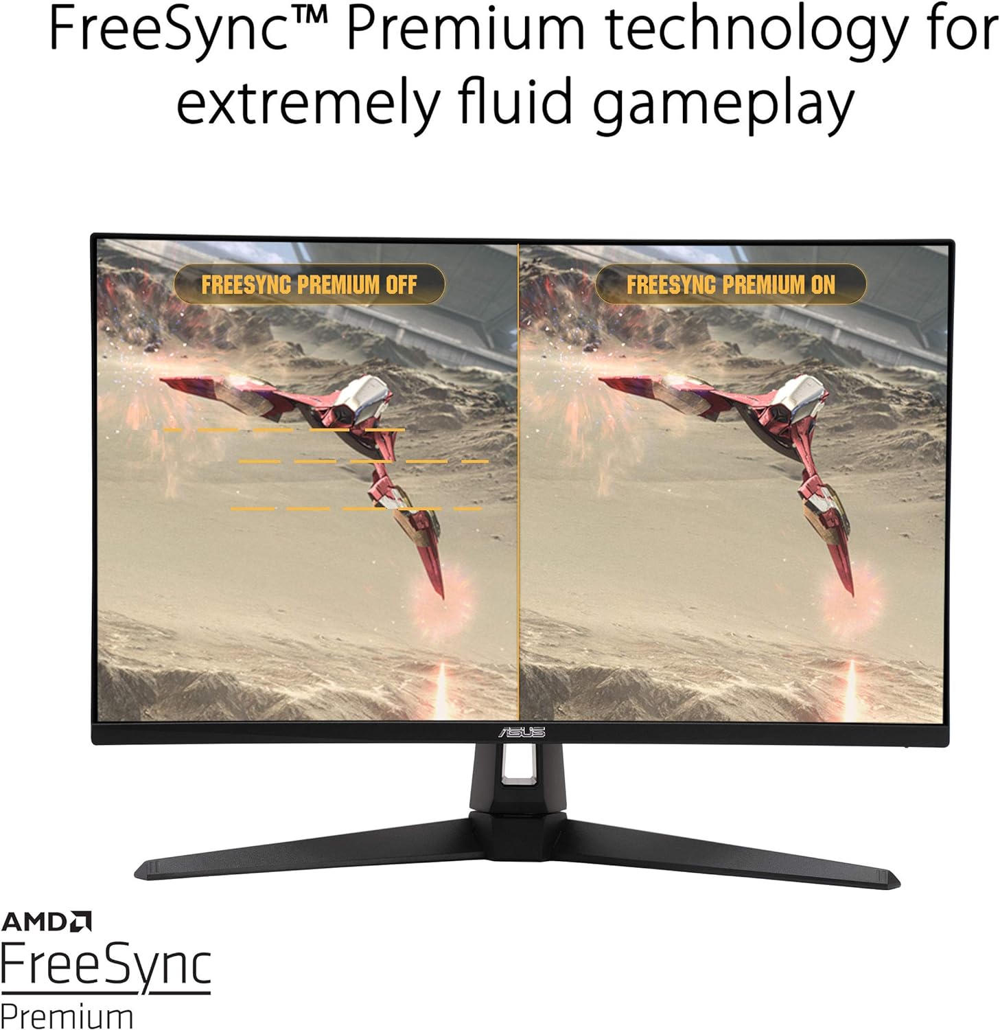 ASUS TUF Gaming VG279Q1A 27 Monitor - FreeSync Premium technology for smooth gameplay without screen tearing. 0192876870327