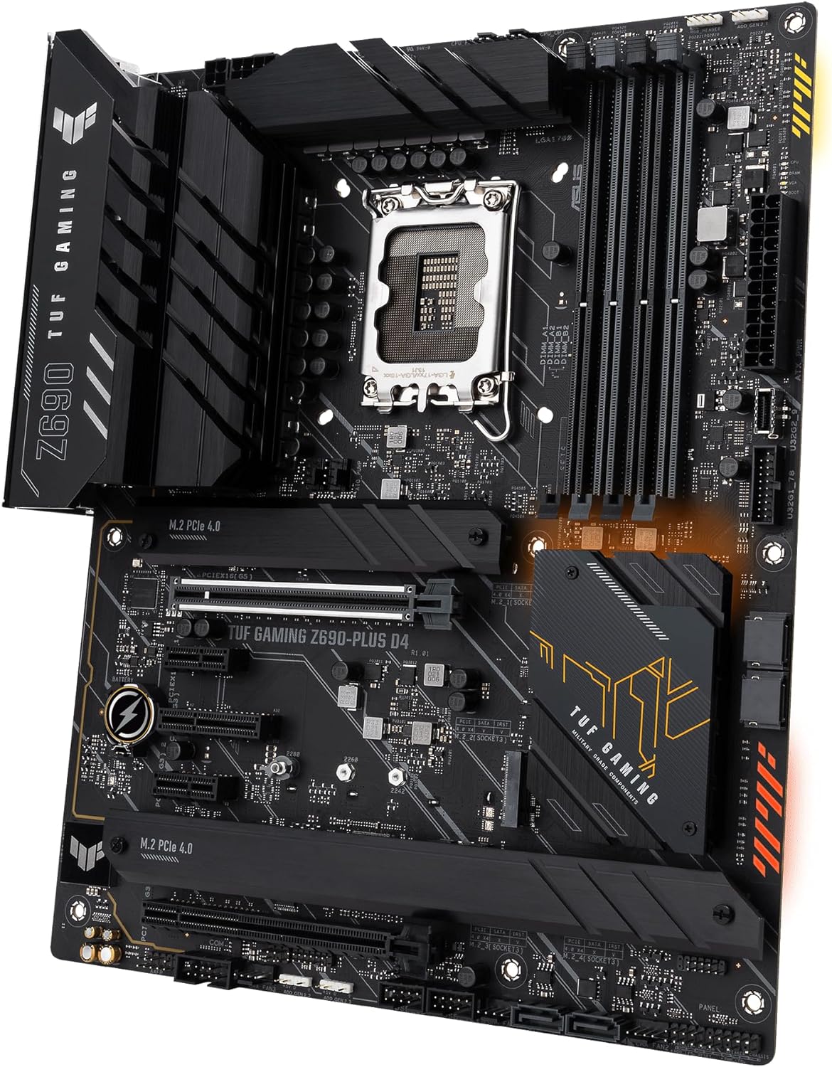 Reliable ASUS TUF GAMING Z690-PLUS D4 ATX Motherboard for stable power delivery 4711081442714