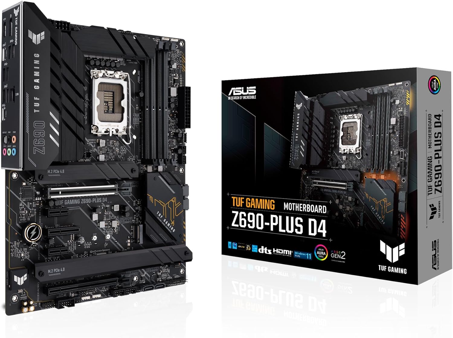 Next-gen connectivity with ASUS TUF GAMING Z690-PLUS D4 ATX Motherboard 4711081442714