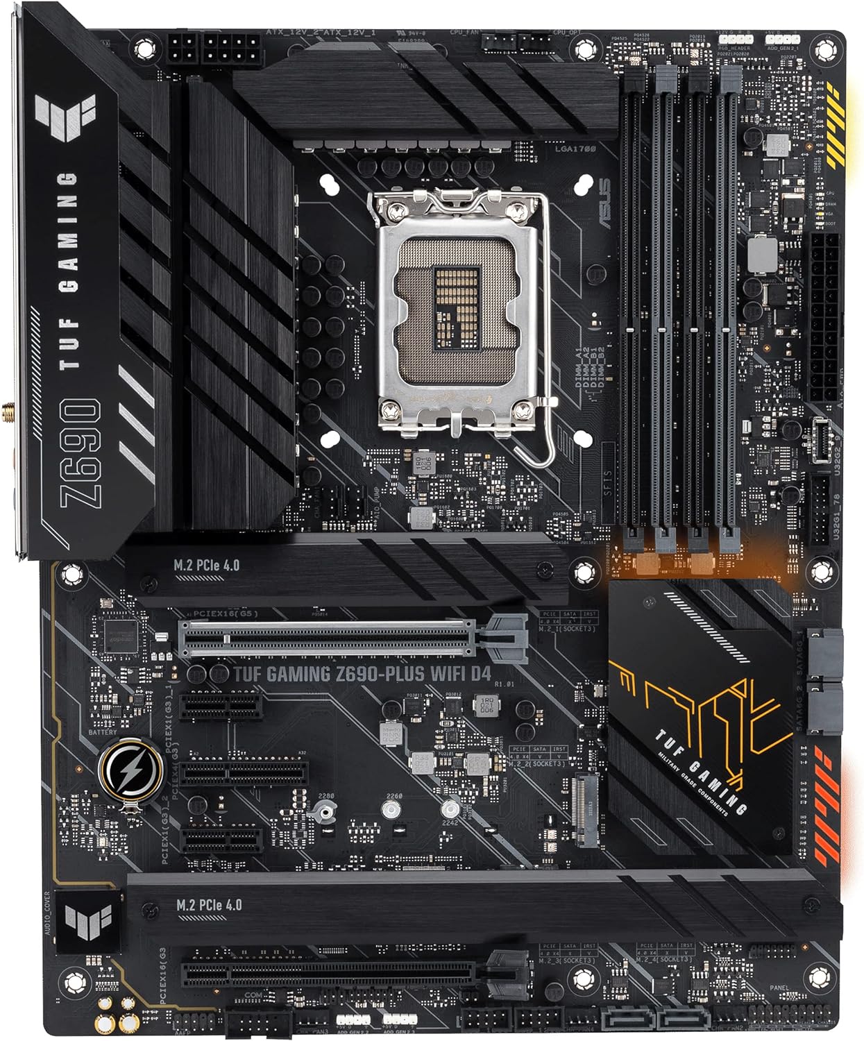 ASUS TUF Gaming Z690 Plus WiFi D4 ATX Motherboard - Enhanced power solution for stable delivery 4711081438779