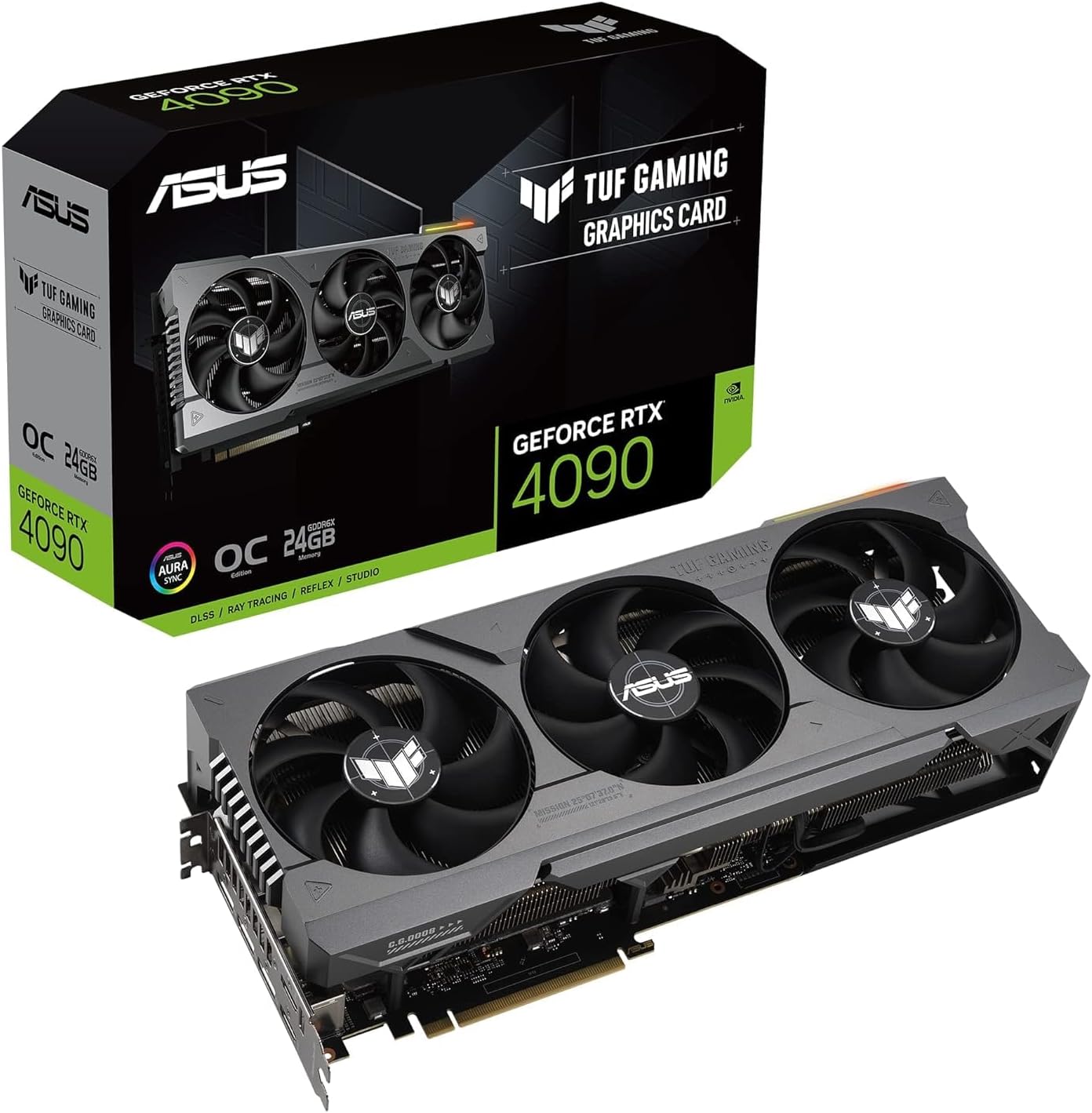 ASUS TUF GeForce RTX 4090 OC Edition Gaming Graphics Card - Next-gen performance with Ada Lovelace Streaming Multiprocessors. 0195553936927