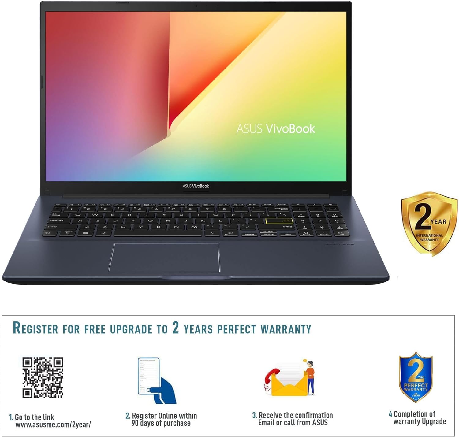 Sleek ASUS Vivobook 15 X513EA-EJ3571W Laptop - 15.6 FHD, Intel UMA Graphics 0195553955843