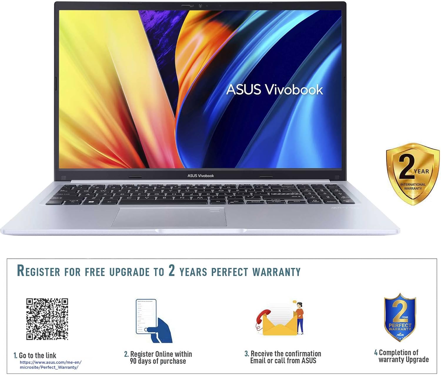 ASUS Vivobook 15 X513EA - EJ3571W (Bespoke Black) Slim Laptop 15.6 - inch Core i3 - 1115G4 8GB RAM 512GB SSD Intel UMA Graphics - 195553955843 - 512GB SSD - 15.6 - inch - Intel UMA Graphics 0195553955843