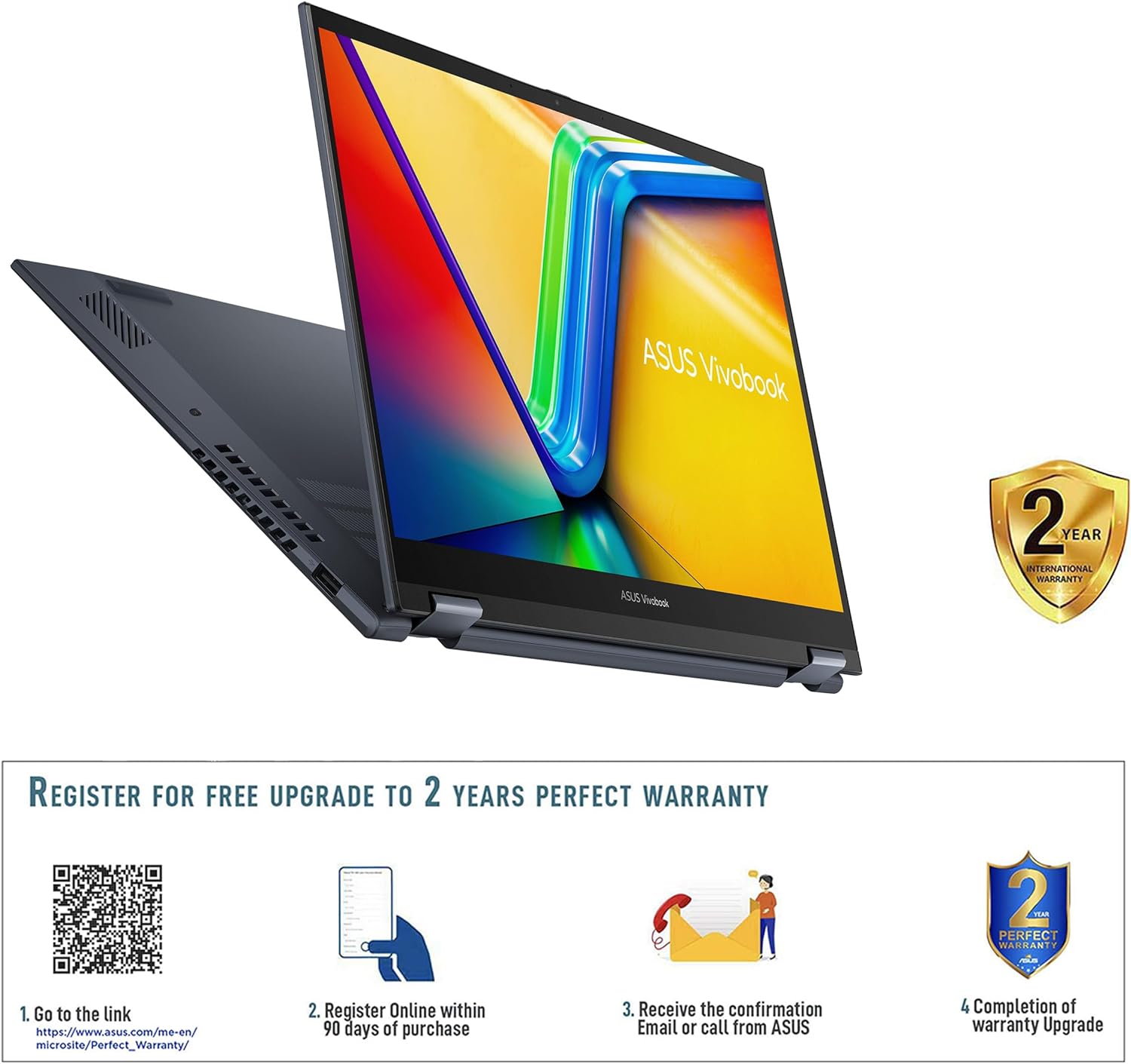 Vivobook S 14 Flip TN3402YA-LZ159W Blue 14 Touch Laptop Ryzen 7-7730U 16GB RAM 1TB SSD 0197105278875