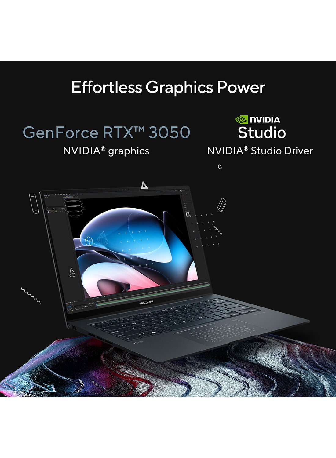 ASUS Zenbook 14X OLED UX3404VC - OLEDI9SG Slim Laptop 14.5 - inch Core i9 - 13900H 16GB RAM 1TB SSD NVIDIA GeForce RTX 3050 - 1TB SSD - 14.5 - inch - NVIDIA GeForce RTX 3050