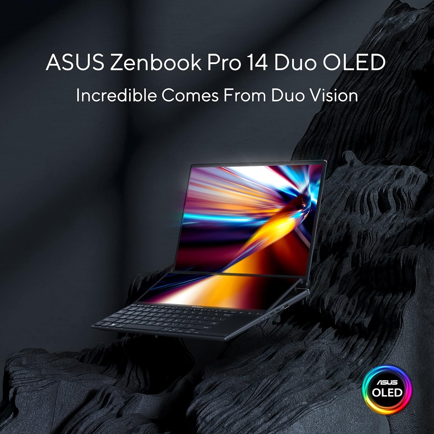 ASUS Zenbook Pro 14 Duo UX8402ZE-OLED207W: Core i7, 16GB RAM, 1TB SSD, 14.5 OLED Display, Black 0195553892223