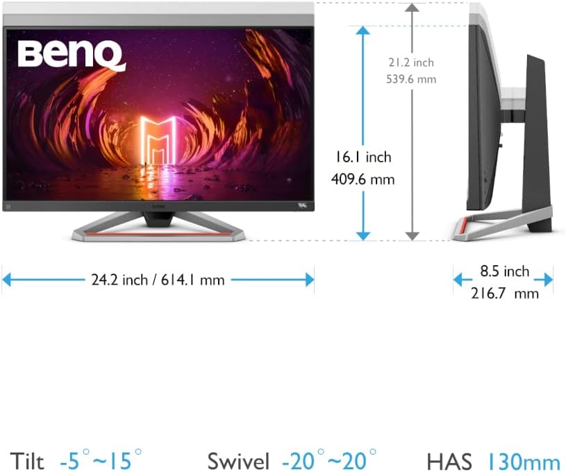 Convenient Control Features - 5-Way Navigator, Scenario Mapping, Gaming Quick OSD, and height/tilt adjustability 4718755086588