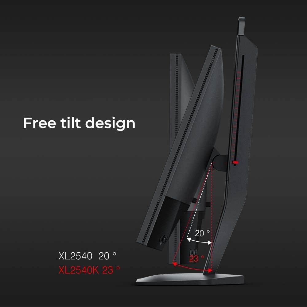 BenQ ZOWIE XL2540K - Height adjustable with free tilt design for flexibility. 4718755083303D