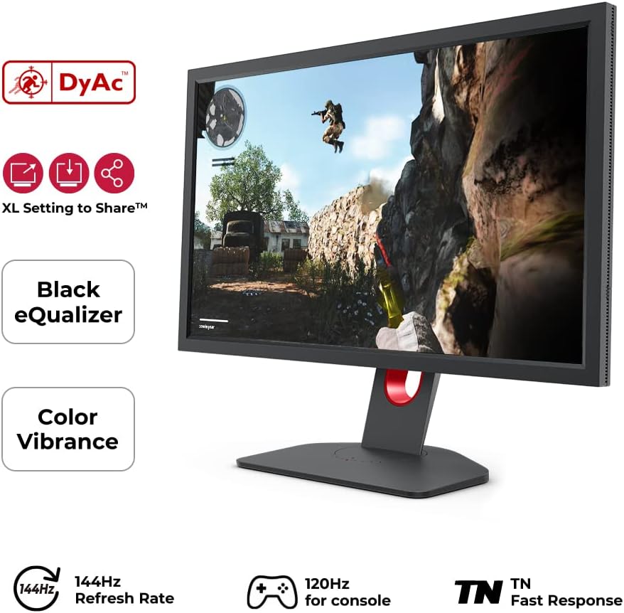 BenQ Zowie XL2411K 24 Monitor - Supports 120Hz gaming on PS5 and Xbox Series X. 4718755083402