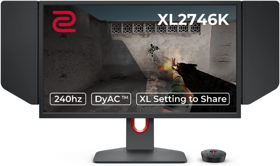 BenQ ZOWIE XL2746K 27 Gaming Monitor - 240Hz, DyAc+, Black eQualizer, S-Switch, Shield 0840046045654