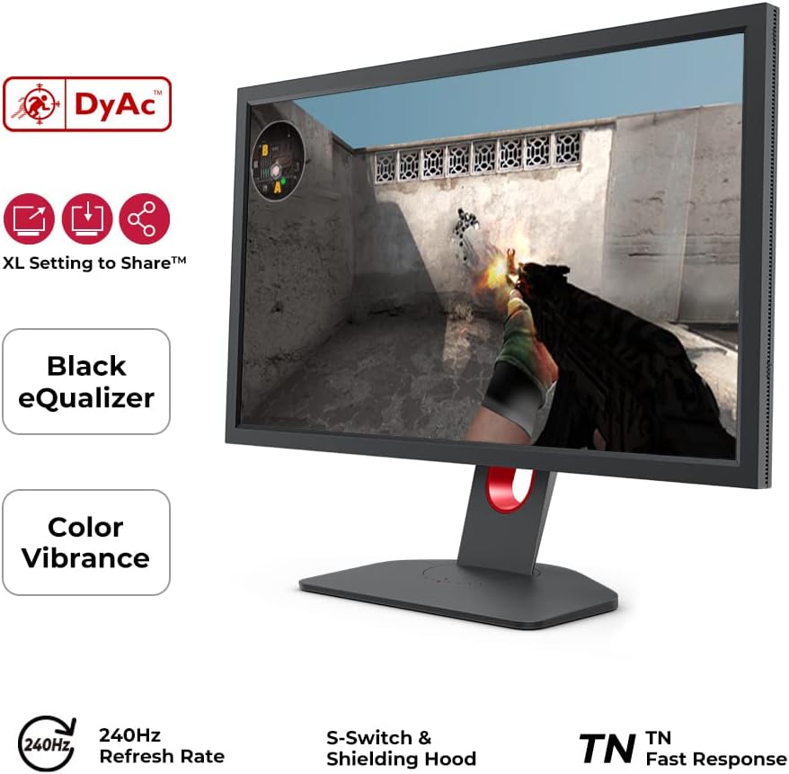 XL2746K 27 Gaming Monitor - 240Hz Refresh Rate, DyAc+ Technology, Black eQualizer 0840046045654