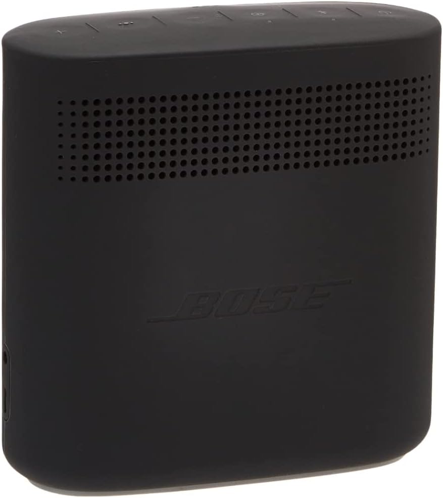 Soft Black Bose Soundlink Color II - Water-resistant with built-in mic for clear calls. 0017817746113
